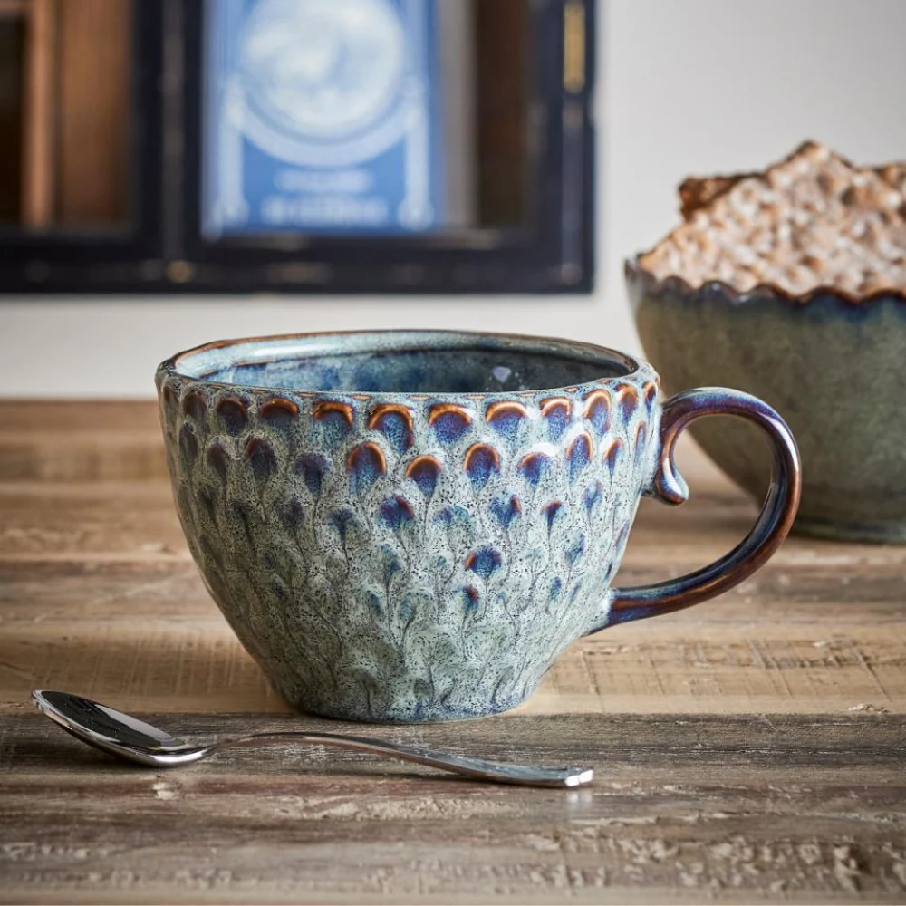 Bloomingville Elegant set med stengodsmuggar Katrina Gray 4 pcs.