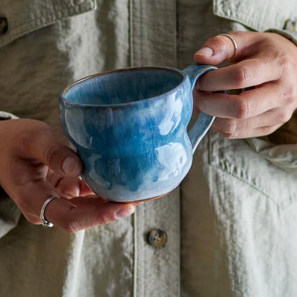 Bloomingville Kaffe- och temugg Nara Blue