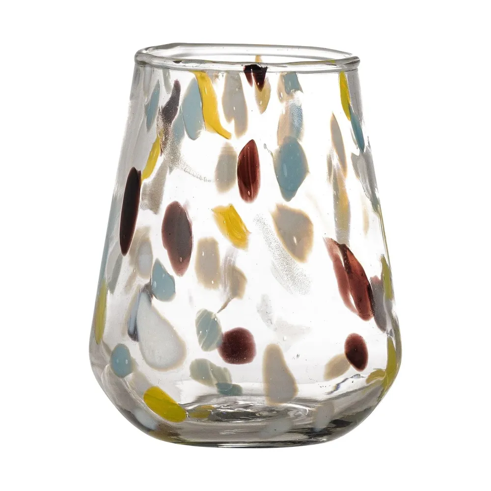 Bloomingville Kenji Dricksglas Gul Återvunnet Glas 38 cl