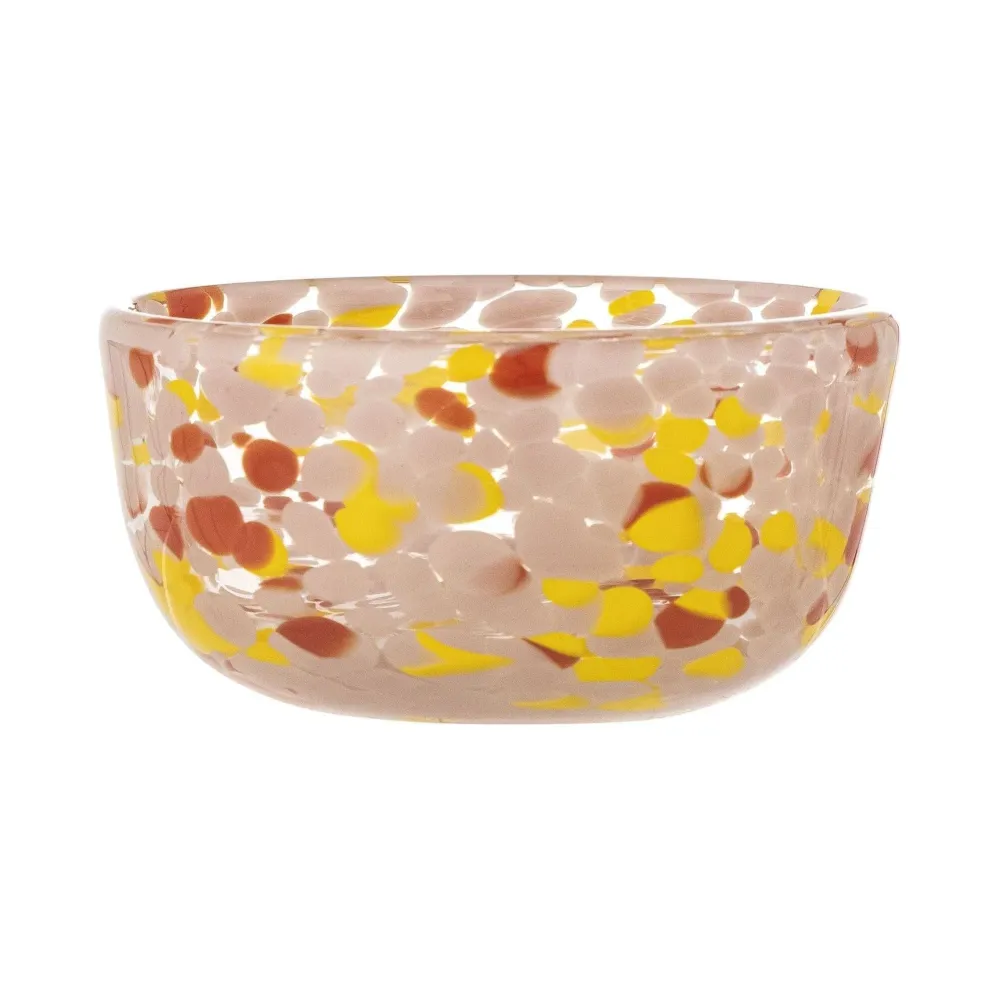 Bloomingville Lilya Skål Ros Glas ⌀11,5 cm
