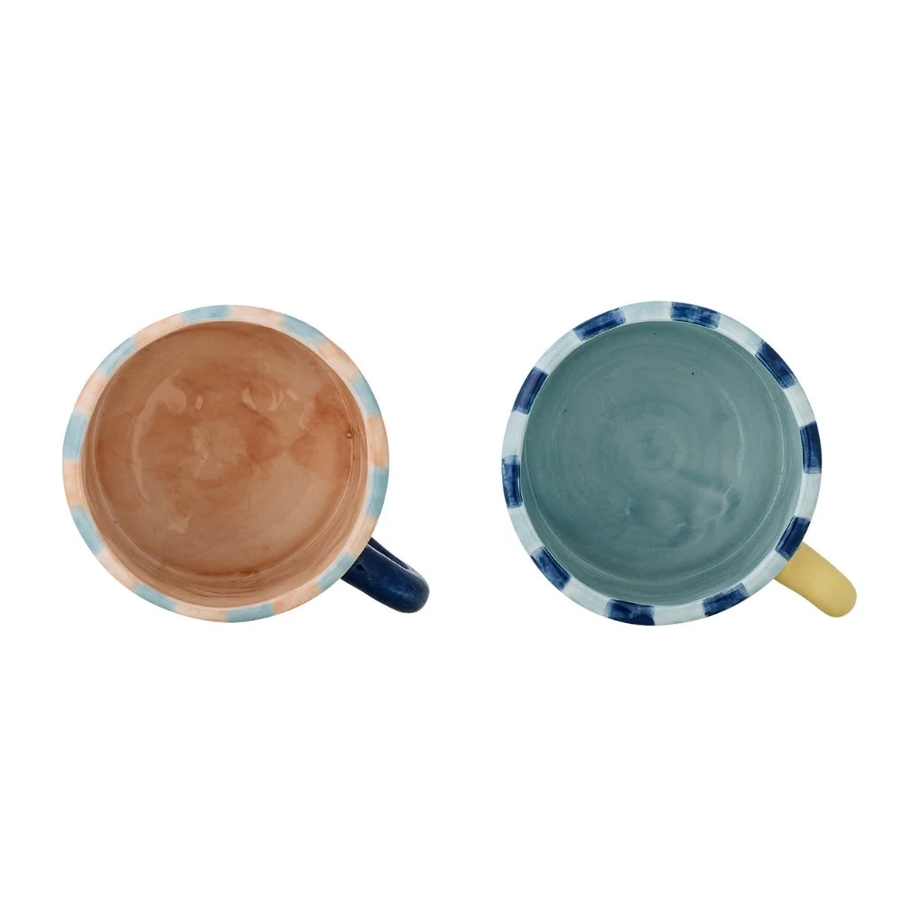 Bloomingville Phoenix Multi stengodsmuggar set om 2 delar