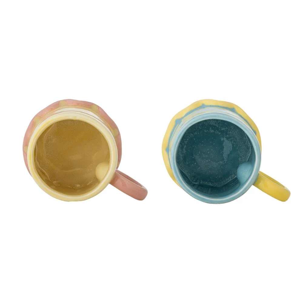 Bloomingville Polly Multi stengodsmuggar set om 2 delar