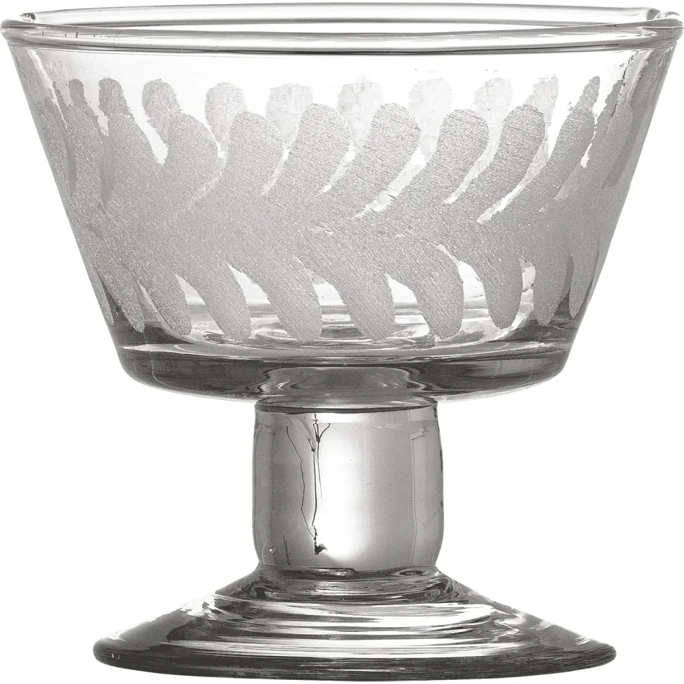 Bloomingville Rika Bowl Klar Återvunnet Glas 8 cm