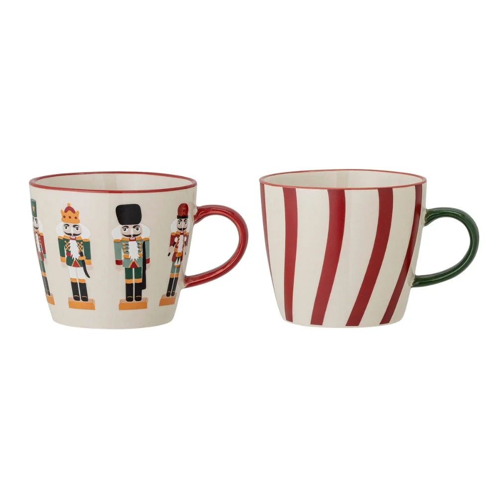 Bloomingville Stengods Julmuggar Jolly Red