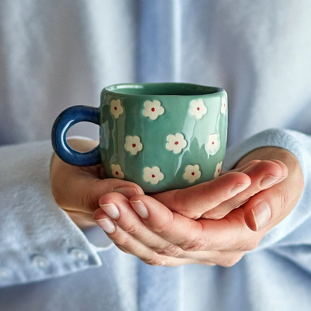 Bloomingville Stengodsmugg liten Nini Blå