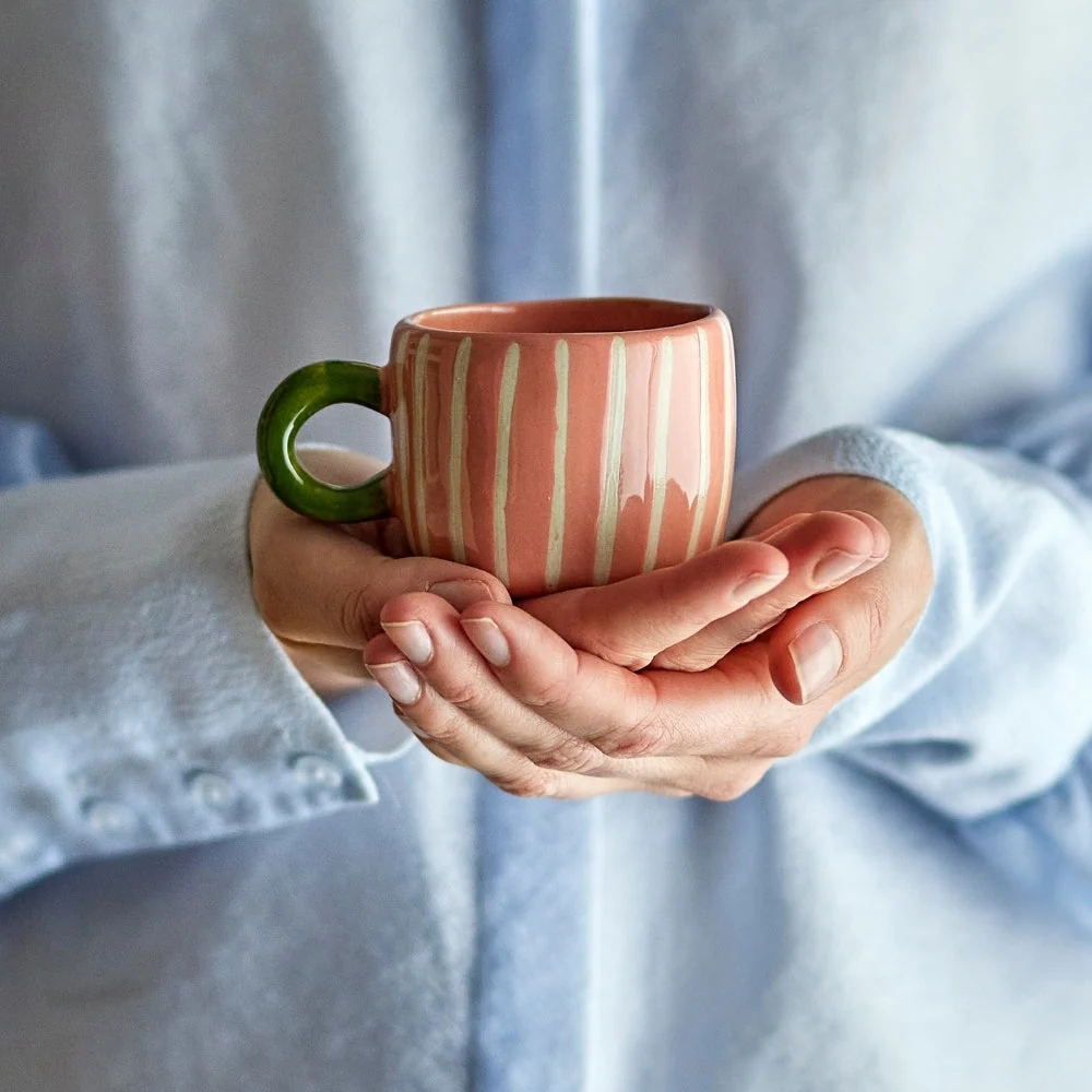 Bloomingville Stengodsmugg liten Nini Rose