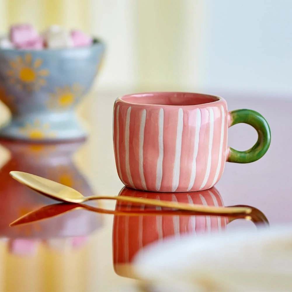 Bloomingville Stengodsmugg liten Nini Rose