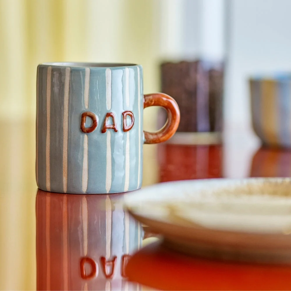Bloomingville Stengodsmugg för pappa Cherish Blue