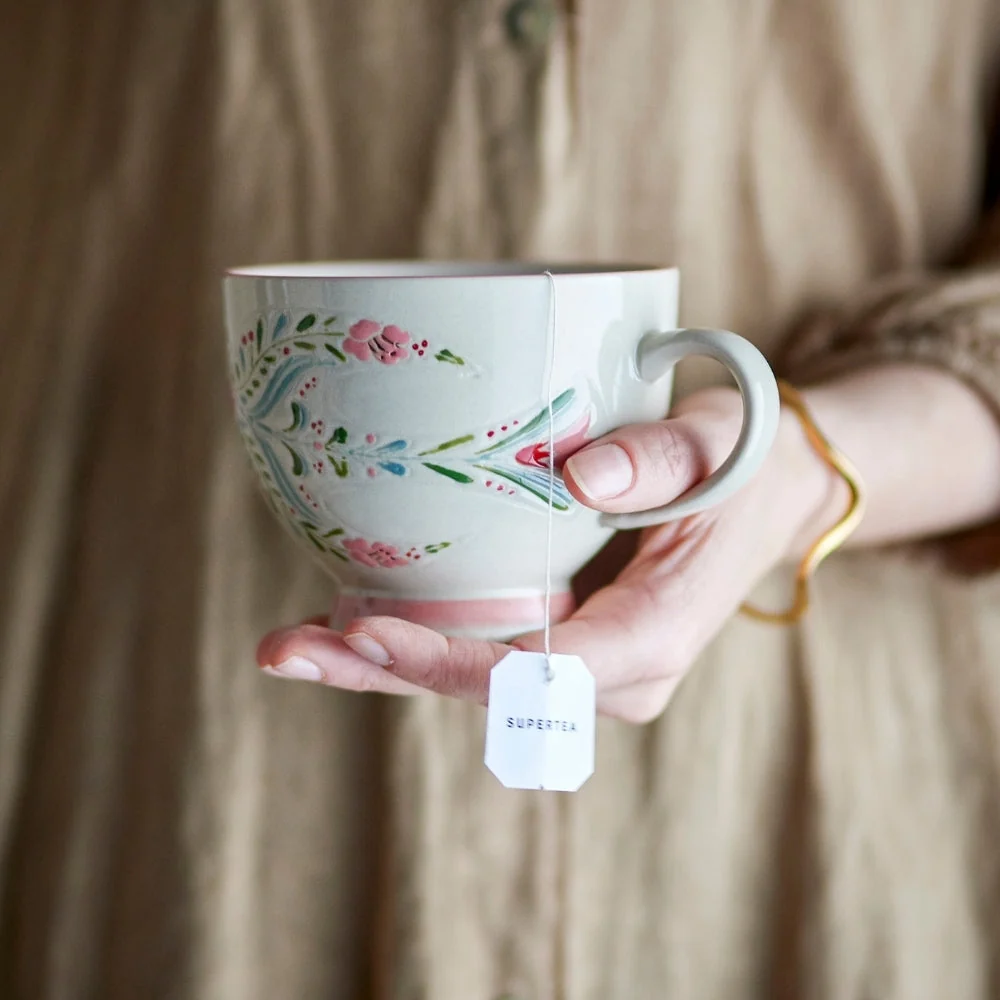 Bloomingville Stengodsmuggar Rosalynde White set om 4 delar