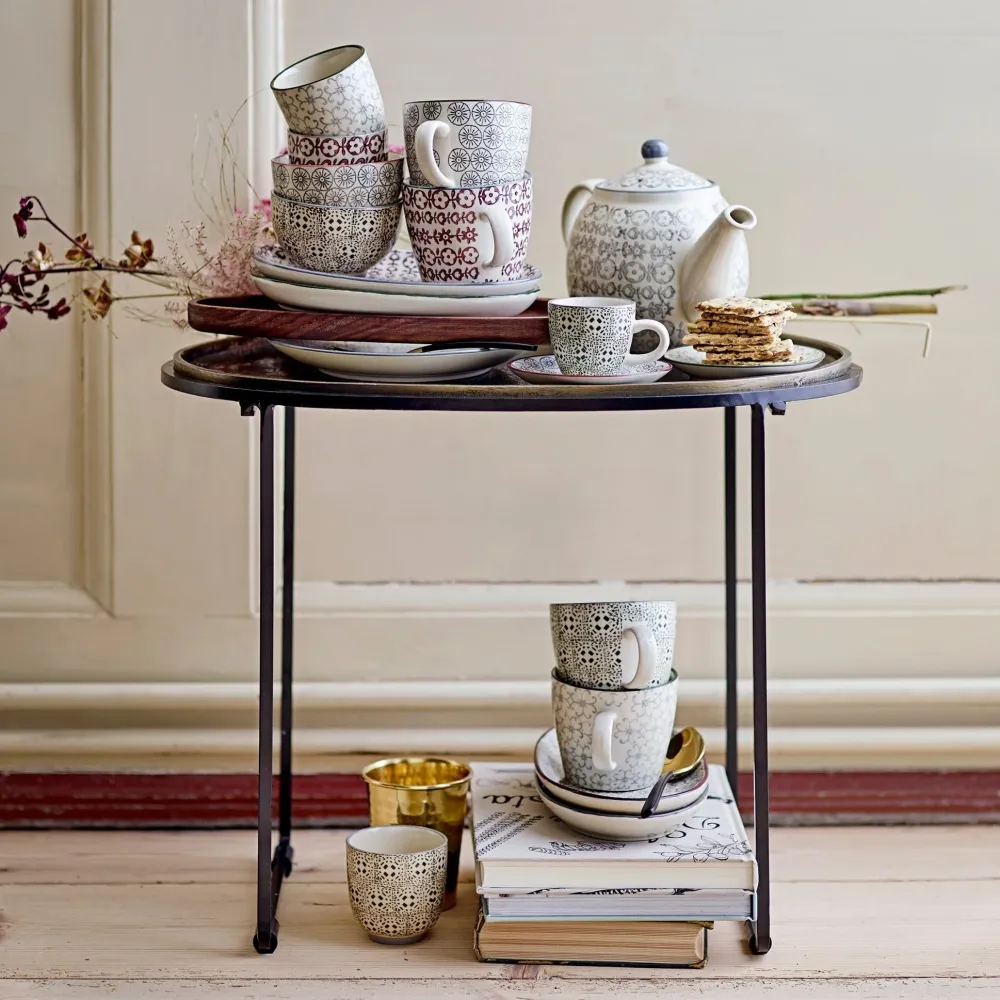 Bloomingville Tekoppar Karine Mugg Grön Stengods 4 stycken