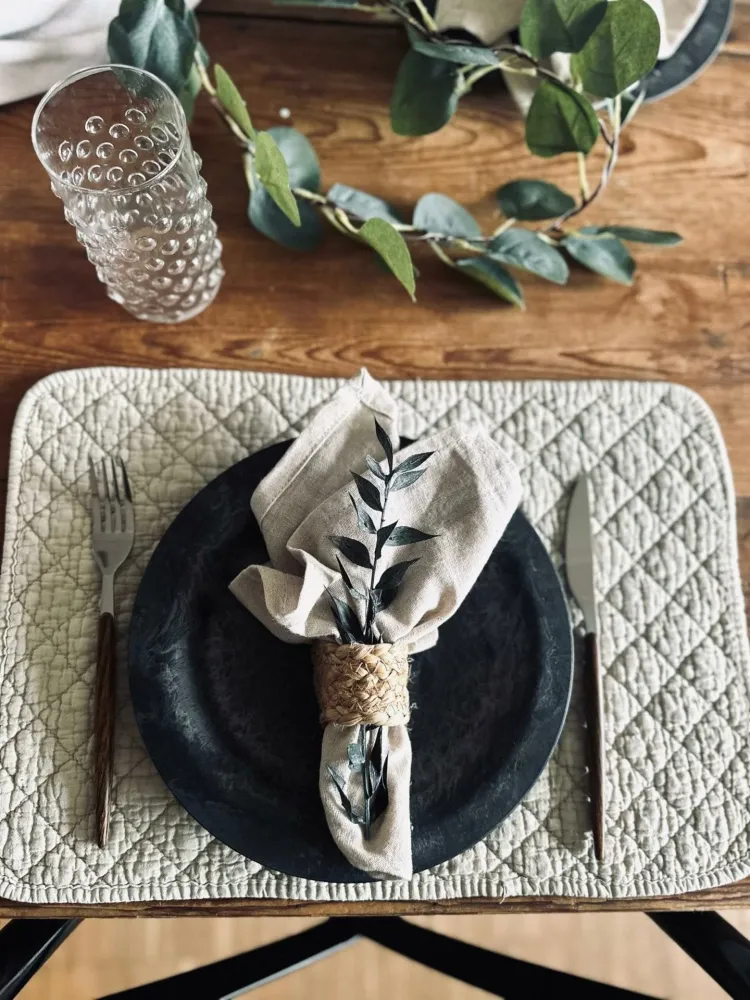Bordsunderlägg STONE-WASHED Quilt – Natur