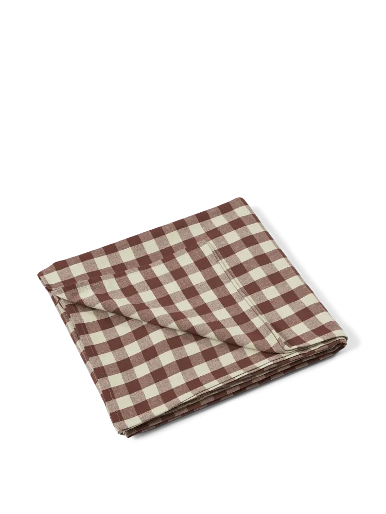 Bothy Check Tablecloth - Cinnamon/Grey Green