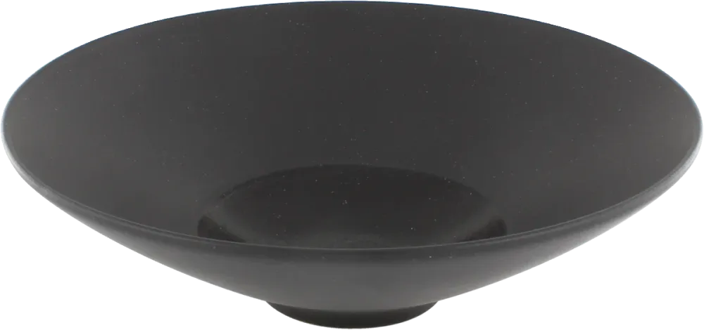 Bowl round black 28cm