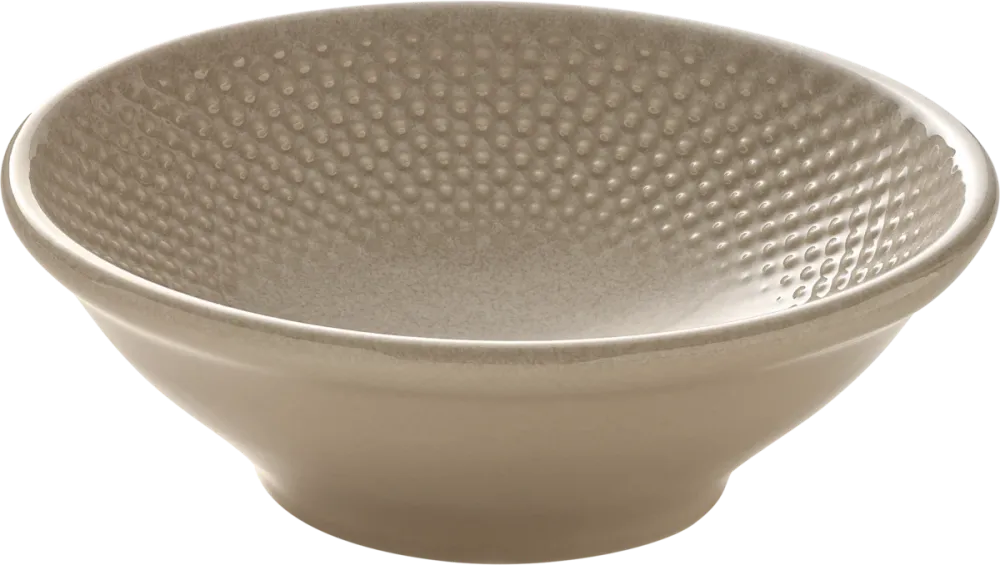Bowl round embossed almond 16cm/0.50l