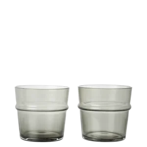 Boya Low Glasses - Set 2 - Smoked Grey