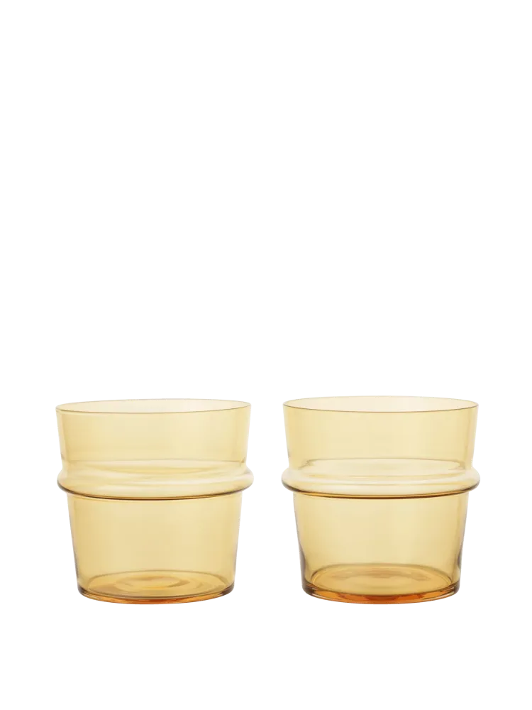 Boya Low Glasses - Set 2 - Yellow