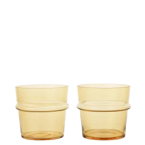 Boya Low Glasses - Set 2 - Yellow
