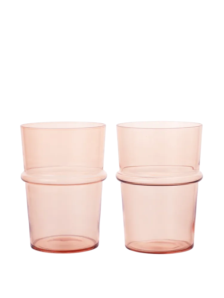 Boya Tall Glasses - Set 2 - Blush