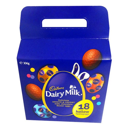 Cadbury M.Chocolate Egg Box 18 Hollow Eggs 306G (väska)