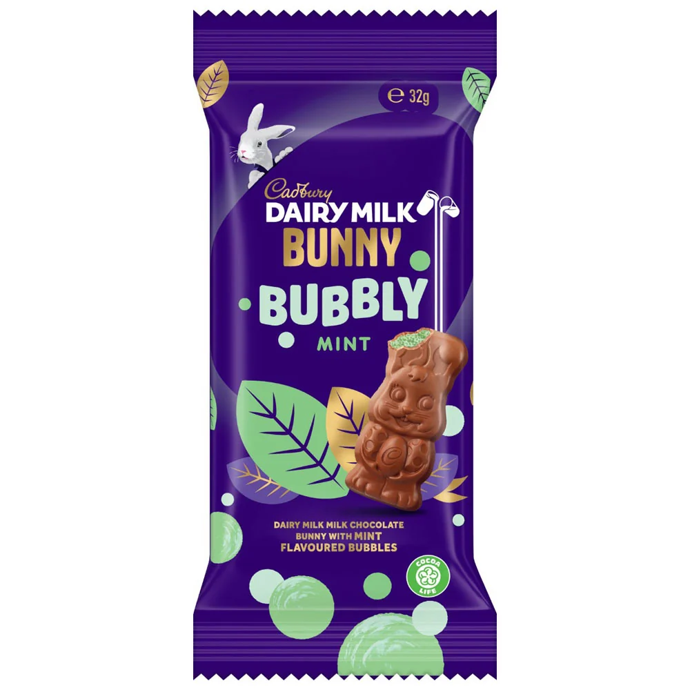 Mint Bubbly Bunny (40x32g) Cadbury