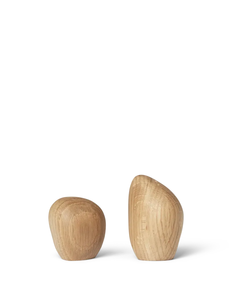 Cairn Salt and Pepper Shakers - Set 2 - Oak