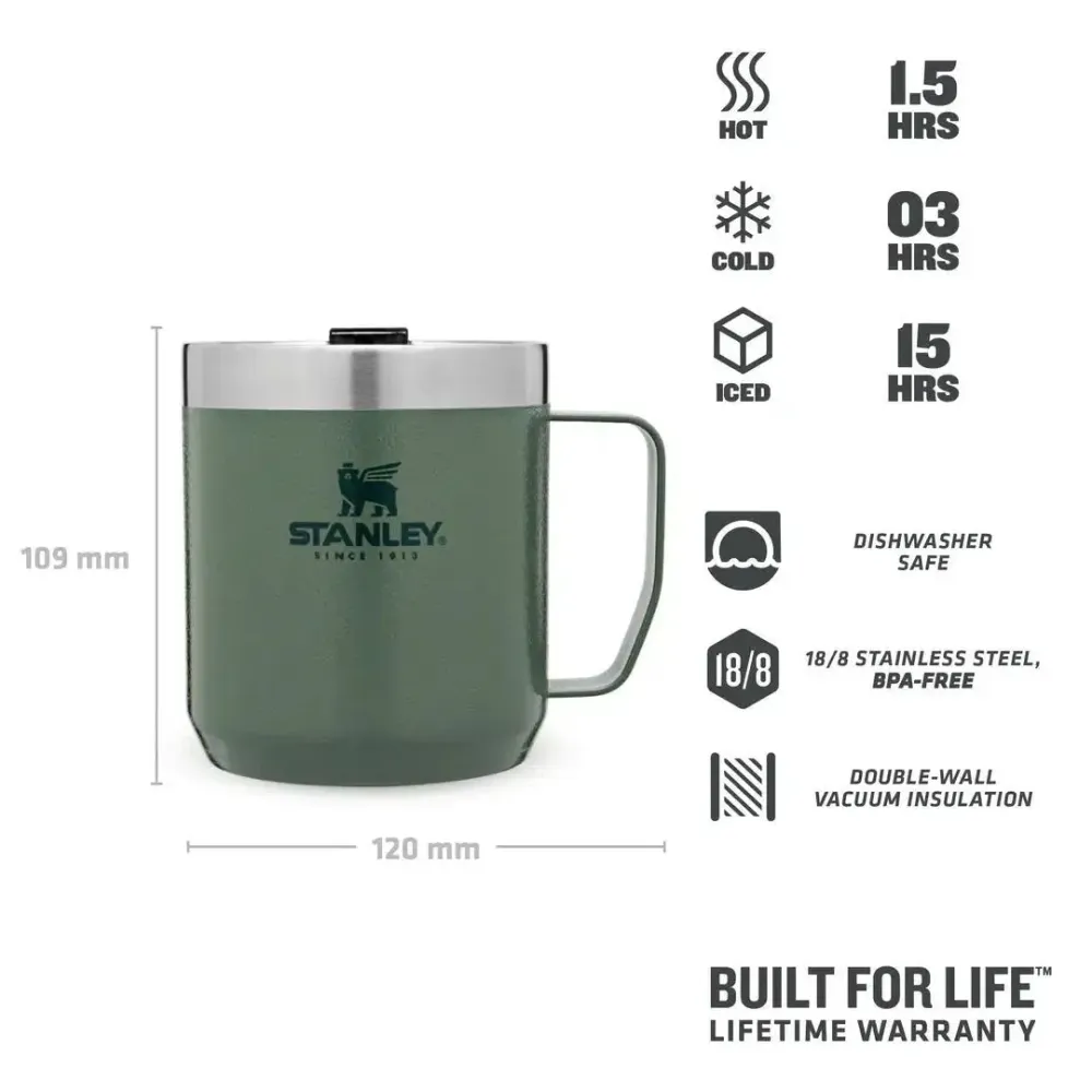 Camp Mug Hammertone Green 0,35L