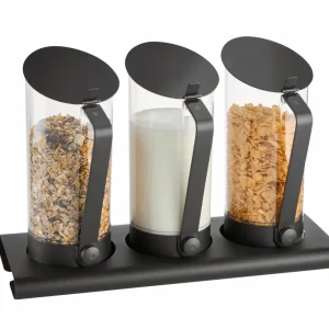 Cereal/juice dispenser-set black