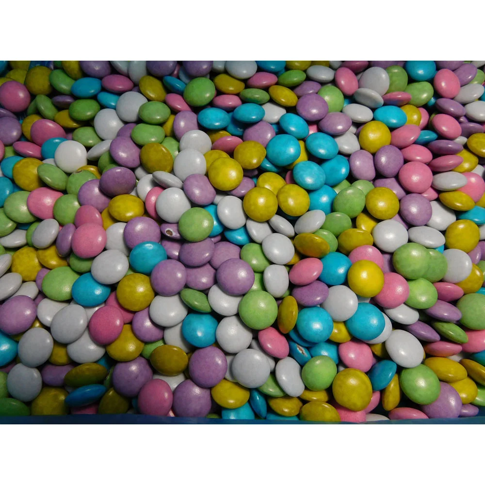 Choc droppar pastellmix 12 kg låda