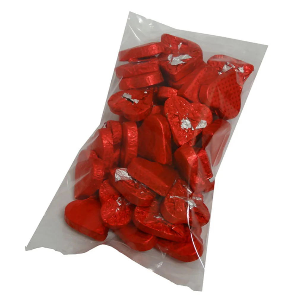 Chocolate Gems Romeo Hearts präglade röd folie 1 kg (APX 39 st)