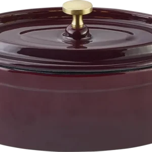 Cocotte oval cherry 15x10cm