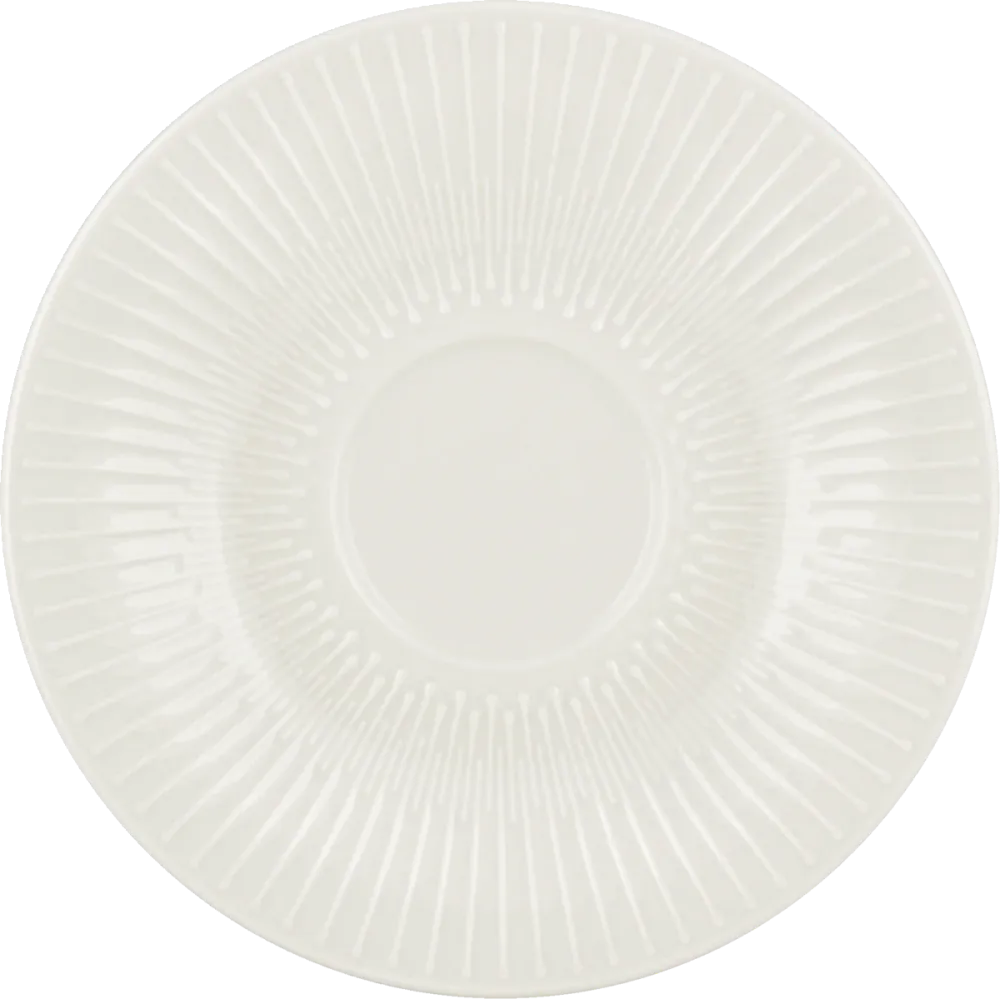 Combi saucer round embossed 16cm
