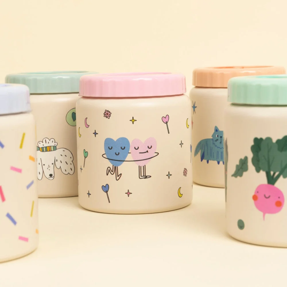 Cotton Cloud Lunchtermos för barn Dancing Hearts 350 ml