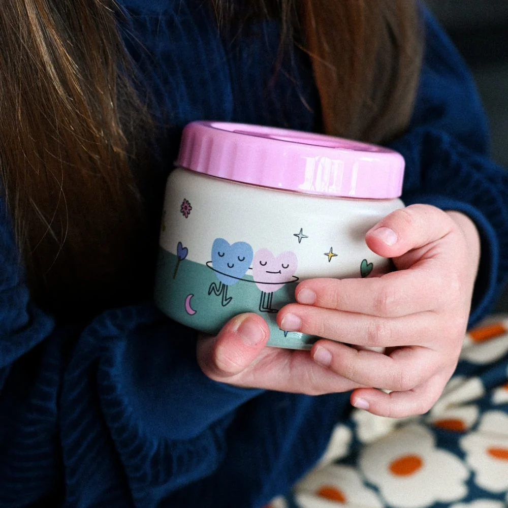 Cotton Cloud Lunchtermos för barn Dancing Hearts 350 ml