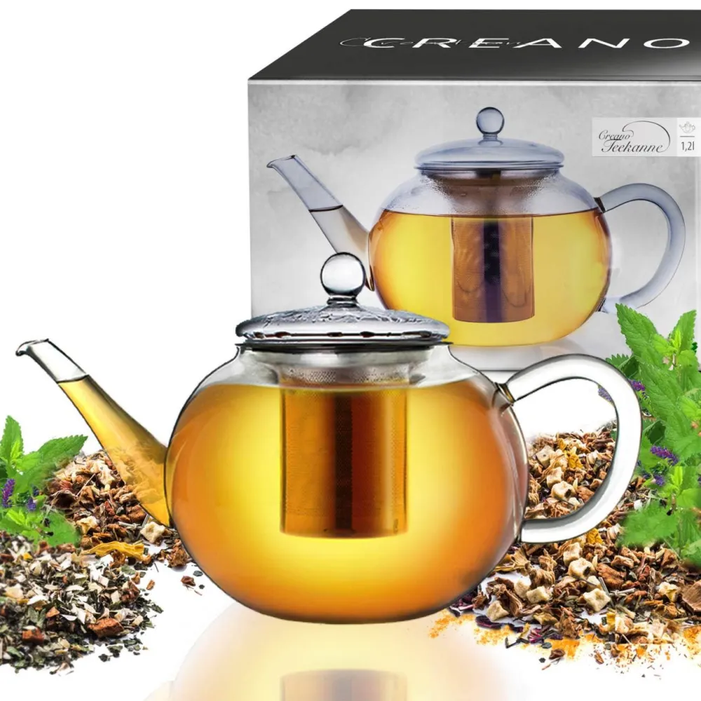 Creano Tekanna 1,2 L Glas lock i ett