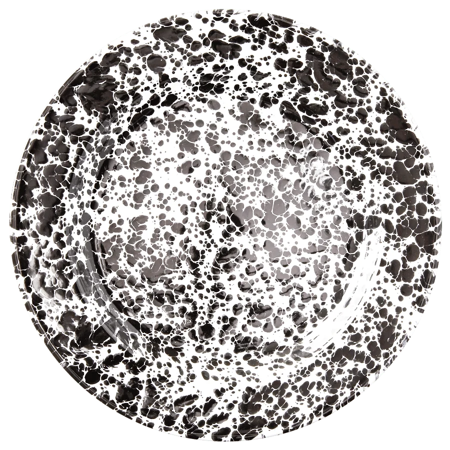 SVART EMALEL SPLATTERWARE MIDDAGSTALK CROW CANYON