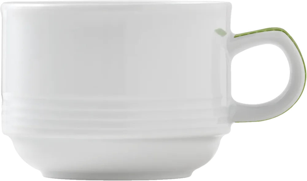 Cup stackable embossed 0.18l