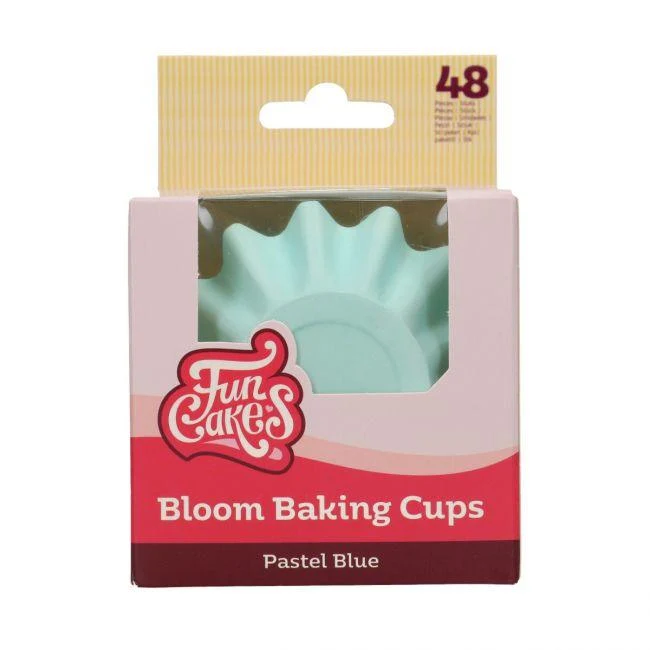 48 Cupcakeformar Bloom - Pastellblå