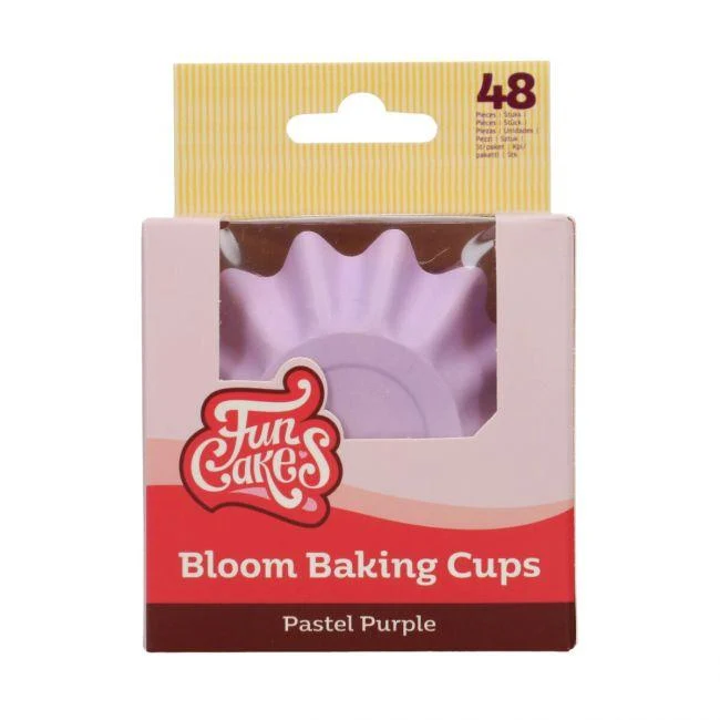 48 Cupcakeformar Bloom - Pastellviolett