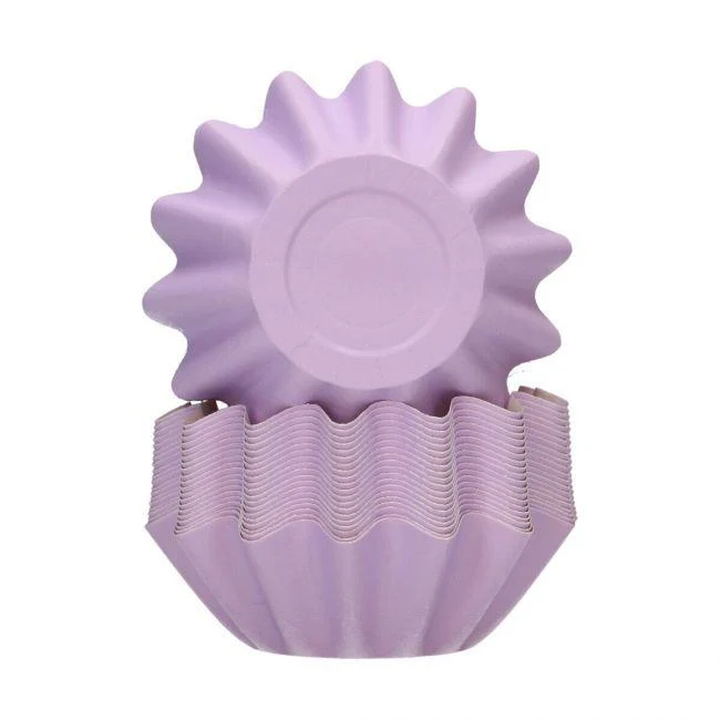 48 Cupcakeformar Bloom - Pastellviolett