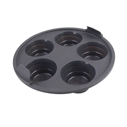 Silikon Rund luft Fryer 5-Cup Muffin Pan 22cm (kol) Daily Bake