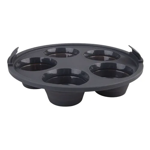 Silikon Rund luft Fryer 5-Cup Muffin Pan 22cm (kol) Daily Bake