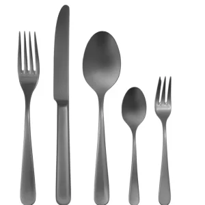Dessert fork CARLTON PVD gun metal brushed 180mm