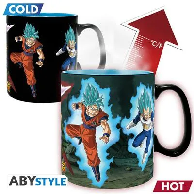 DRAGON BALL SUPER - Mug Heat Change - 460ml - Saiyans vs Black