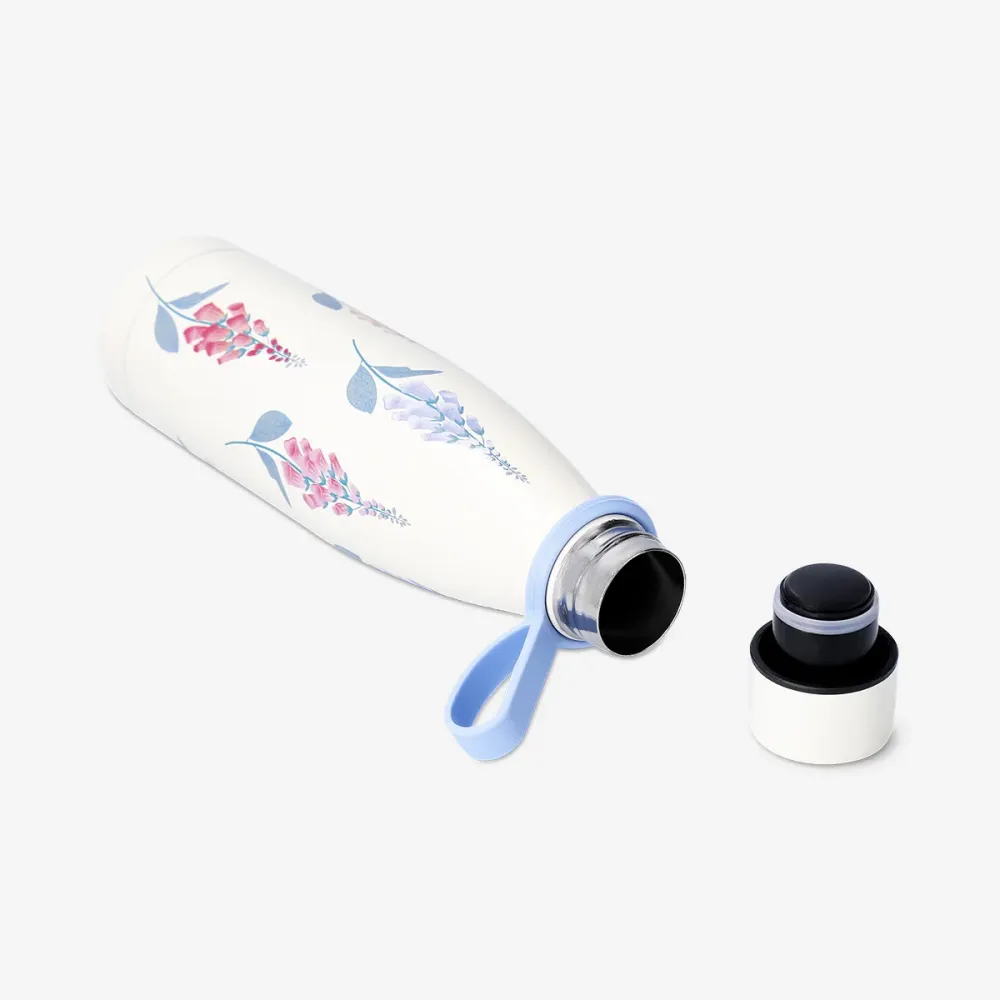 Dricksflaska i metall med rem - 480 ml