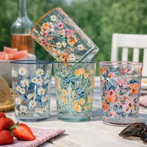 Dricksglas Flora - paket med 4 st