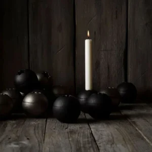 Drosselmeyer Ljusstake Orb stumpstake - Svart
