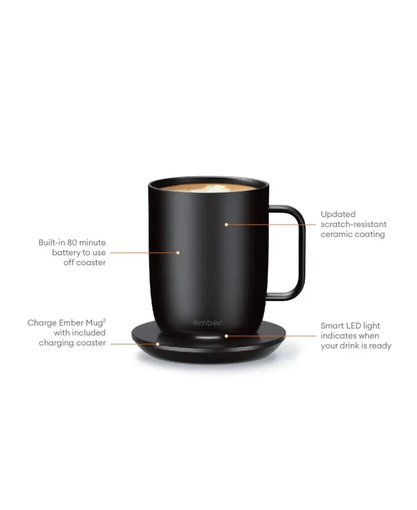 Electric Coffee Mug Black V2 - 414ml