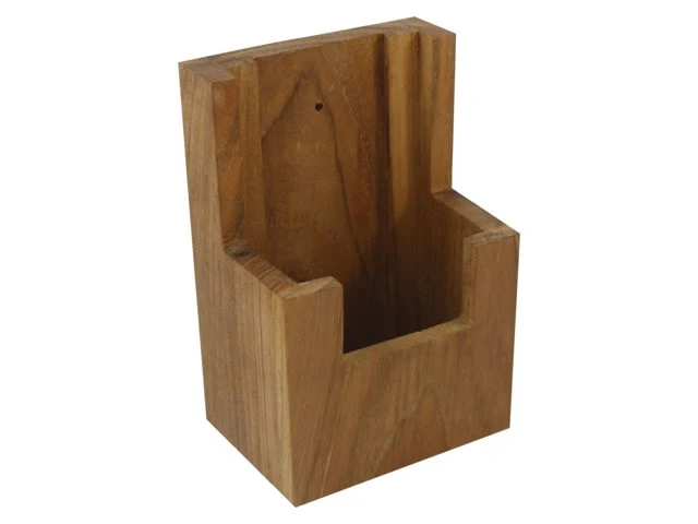Eude, VHF handhållet förvaringsställ, Teak, 8,2x6,3x13,5 cm (1 st)