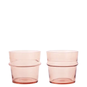 Boya Low Glasses - Set 2 - Blush Ferm Living - SE