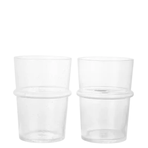 Boya Tall Glasses - Set 2 - Clear Bubbles Ferm Living - SE